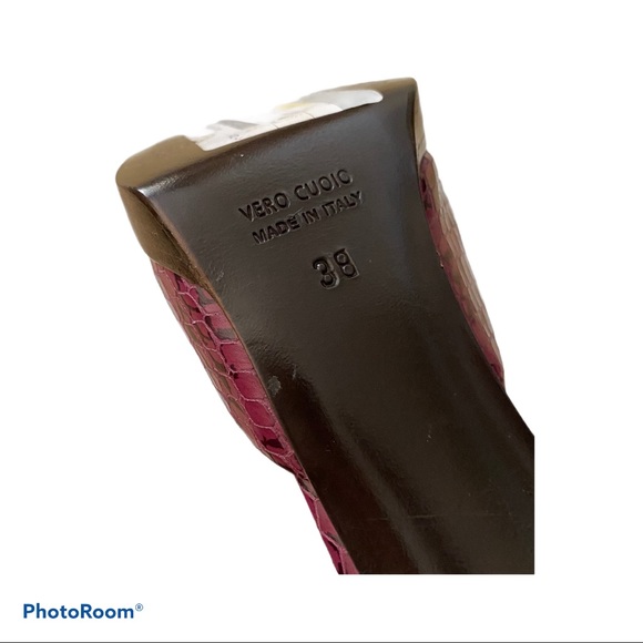 MIU MIU Python Platform Sandals - Picture 10 of 12